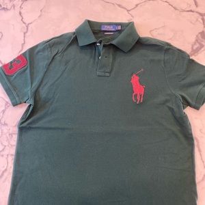 Polo Ralph Lauren men’s custom fit dark green polo